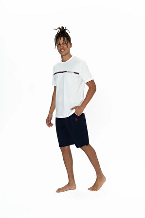 U.S. Polo Assn. Erkek Alt Üst Pijama Şort Takım