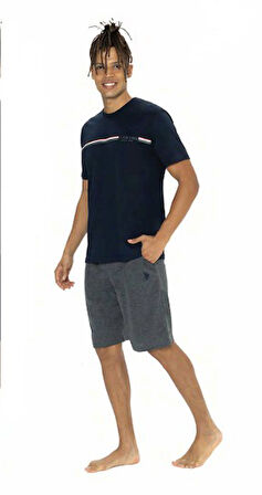 U.S. Polo Assn. Erkek Alt Üst Pijama Şort Takım