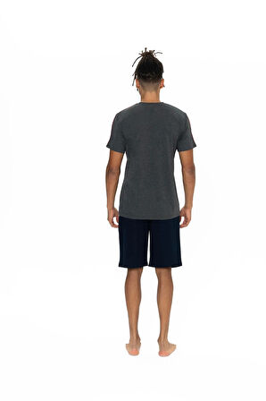 U.S. Polo Assn. Erkek Yuvarlak Yaka Pijama Şort Takım