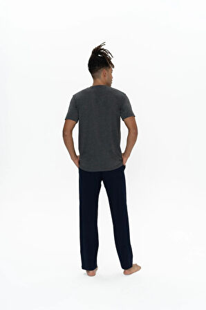 U.S. Polo Assn. Erkek Alt Üst Düğmeli Pijama Takımı