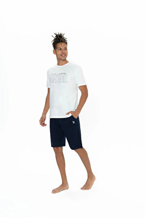 U.S. Polo Assn. Erkek 3'lü %100 Pamuk Pijama Takımı