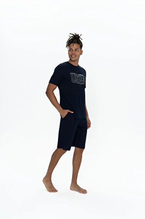 U.S. Polo Assn. Erkek 3'lü %100 Pamuk Pijama Takımı