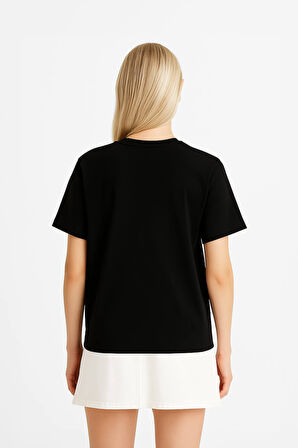 Kadın %100 Pamuk Basic T-shirt