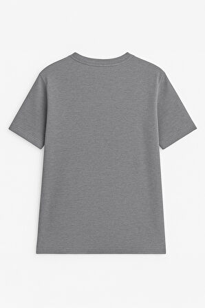 Kadın Bisiklet Yaka Basic Düz Kısa Kollu T-shirt