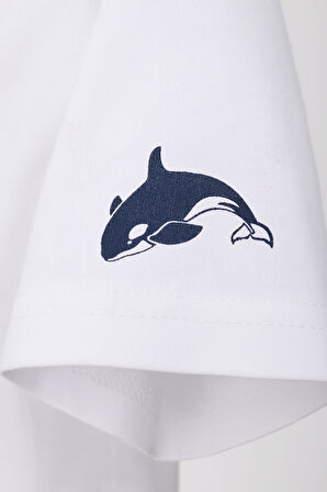 Kadın Bisiklet Yaka Basic Düz Kısa Kollu T-shirt