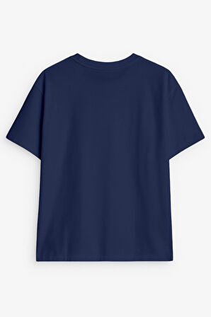 Kadın Bisiklet Yaka Basic Düz Kısa Kollu T-shirt