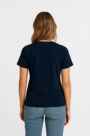Kadın %100 Pamuk Basic T-shirt