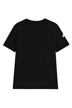 Erkek Bisiklet Yaka Basic Düz Kısa Kollu Gri T-shirt