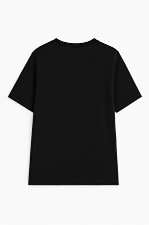 Erkek Bisiklet Yaka Basic Düz Kısa Kollu Gri T-shirt