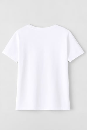Erkek Bisiklet Yaka %100 Pamuk Antalya Baskılı Kısa Kollu T-shirt
