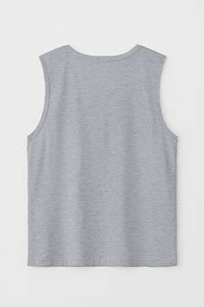 Erkek Yelkenli Baskılı %100 Pamuk Kolsuz T-shirt