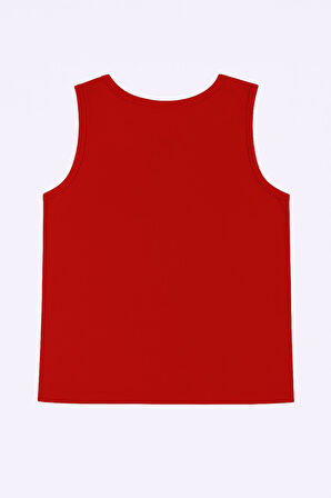 Erkek Kaptan Baskılı %100 Pamuk Kolsuz T-shirt