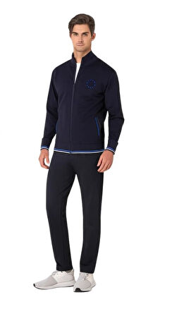 Pierre Cardin Erkek Fermuarlı Klasik Eşofman Takımı