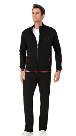 Pierre Cardin Erkek Fermuarlı Klasik Eşofman Takımı