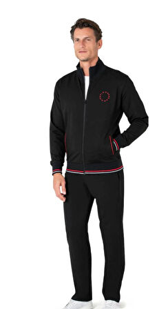 Pierre Cardin Erkek Fermuarlı Klasik Eşofman Takımı