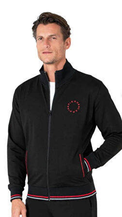 Pierre Cardin Erkek Fermuarlı Klasik Eşofman Takımı