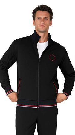 Pierre Cardin Erkek Fermuarlı Klasik Eşofman Takımı