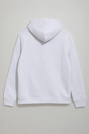 Kadın Fermuarlı Kapüşonlu Cepli İçi Polarlı Sweatshirt
