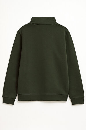 Kadın Fermuarlı İçi Polarlı Sweatshirt
