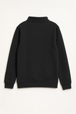 Kadın Fermuarlı İçi Polarlı Sweatshirt