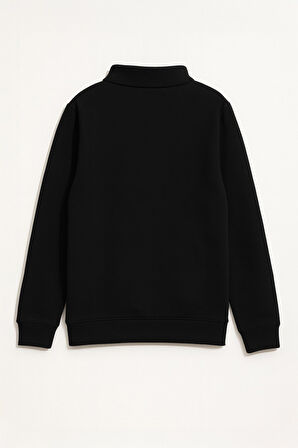 Kadın Fermuarlı İçi Polarlı Sweatshirt