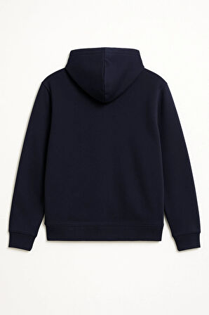 Erkek Kapüşonlu Cepli İçi Polarlı Sweatshirt