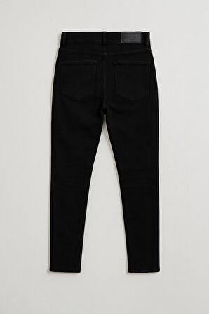 Kadın Skinny Fit Likralı Koyu Antrasit Jean Pantolon