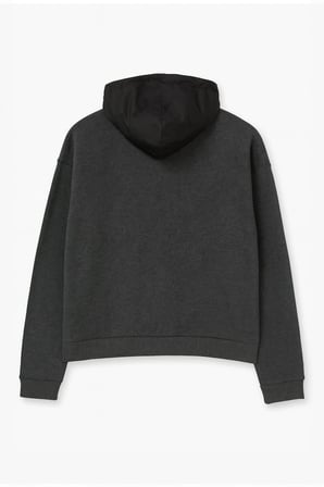 Erkek Kapüşonlu Cepli Antrasit Sweatshirt