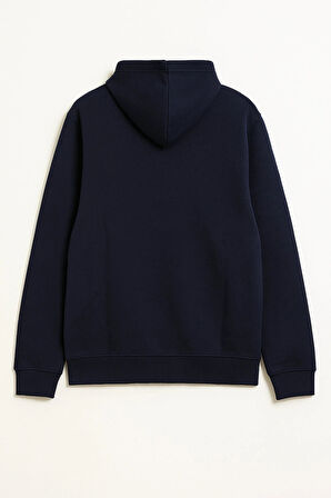 Kadın Fermuarlı Kapüşonlu Cepli İçi Polarlı Sweatshirt