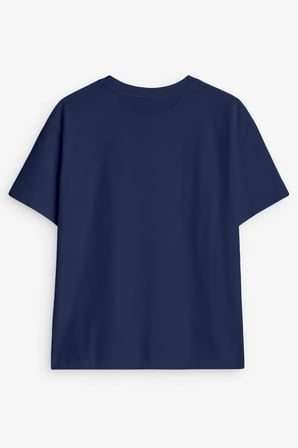 Kadın Bisiklet Yaka Basic Düz Kısa Kollu T-shirt