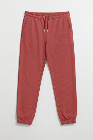 Kadın Paçası Lastikli Mercan Eşofman Altı