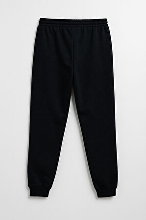 Erkek Paçası Lastikli Lacivert Eşofman Altı