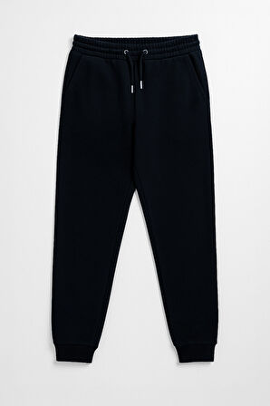 Erkek Paçası Lastikli Lacivert Eşofman Altı