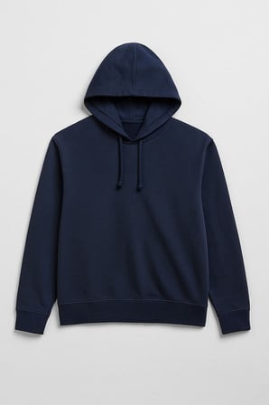 Erkek Kapüşonlu İçi Polarlı Lacivert Sweatshirt