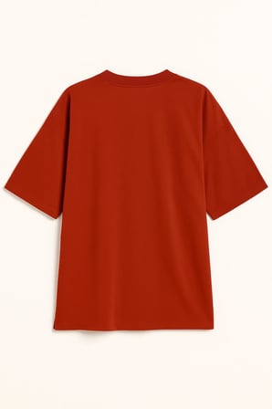 Markapia Woman Kadın Bisiklet Yaka Oversize %100 Pamuk T-Shirt