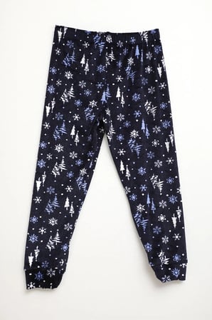Markapia Man Erkek Çocuk Yumuşak Kadife Dokulu Lacivert Pijama Altı