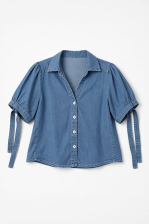 Blue White Kadın Açık Mavi Tencel Kumaş İnce Rahat İkili Takım