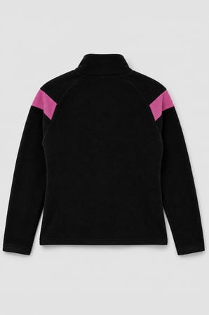 Markapia Woman Kadın Fermuarlı Cepli Siyah Polar Sweatshirt