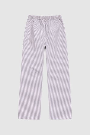 Markapia Woman Kadın Çizgili %100 Pamuk Pembe Pijama Altı