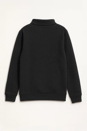 Markapia Man Erkek Antrasit Dik Yaka Fermuarlı İçi Polarlı Sweatshirt