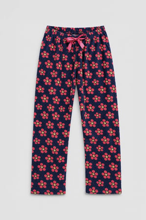 Markapia Woman Kadın Çiçek Desenli Renkli Polar Pijama Altı