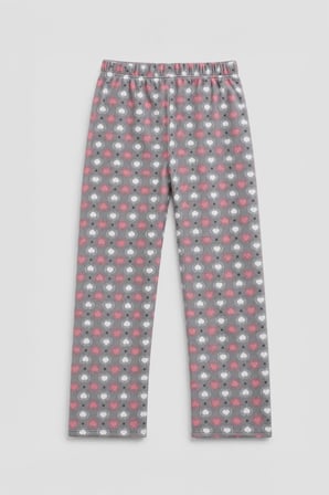 Markapia Woman Kadın Kalp Desenli Gri Polar Pijama Altı