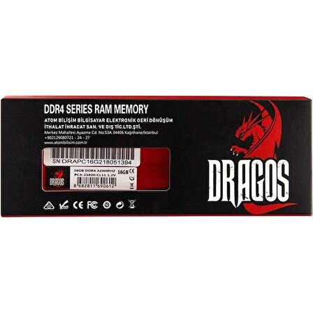 Dragos Frost 16GB Ddr4 3200MHZ Pc Ram