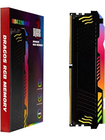 Dragos Edgehorizon N 8gb Ddr4 3200MHZ Siyah Rgb Pc Ram