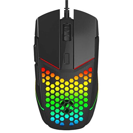 Everest SM-GX19 ANGARD 7200Dpi Usb Kablolu Siyah Gaming Optik Örgü Kablolu Oyuncu Mouse