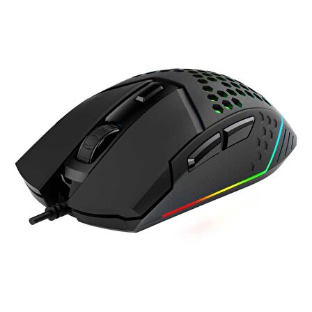 Everest SM-GX19 ANGARD 7200Dpi Usb Kablolu Siyah Gaming Optik Örgü Kablolu Oyuncu Mouse