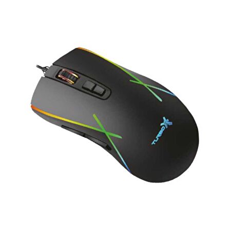 Turbox New Desing TR-M5 3200Dpi Usb Kablolu Siyah Gaming Optik Mouse RGB