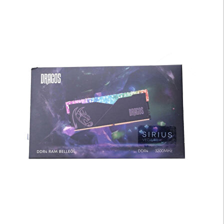Dragos Sirius Vega X 32GB DDR4 3200MHZ Siyah Pcb Pc Ram RGB