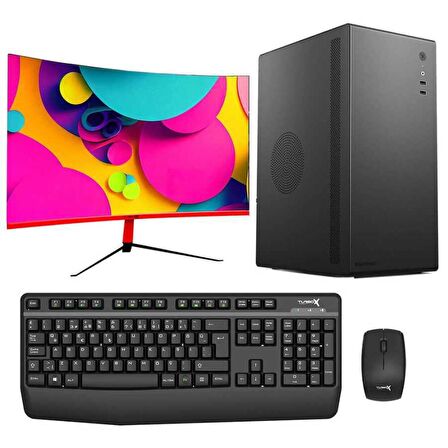 Turbox Tx3395 i7 13700 16GB Ram 512GB M.2 NVMe SSD 27 inç Curved Masaüstü Ev Ofis Bilgisayarı