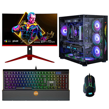 Dragos DRx6130 Ryzen 7 5700X 32GB 1TB M.2 NVMe SSD 8GB RTX4060 27 İnç 240Hz Curved Oyuncu Bilgisayarı